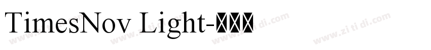 TimesNov Light字体转换